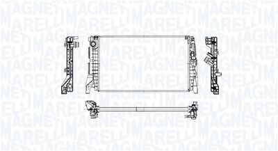 радиатор, охлаждане на двигателя MAGNETI MARELLI 350213223100