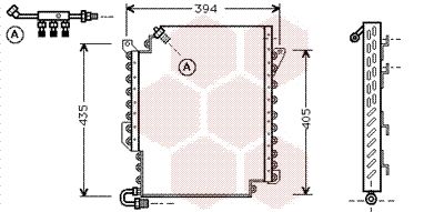 VAN WEZEL 03005119 Радиатор кондиционера  для AUDI CABRIOLET (Ауди Кабриолет)