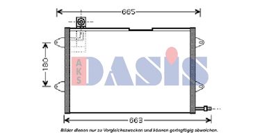 Конденсатор, кондиционер AKS DASIS 042100N для VW GOLF