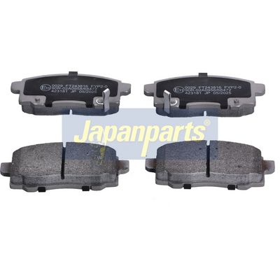 комплект спирачно феродо, дискови спирачки JAPANPARTS PP-0029AF