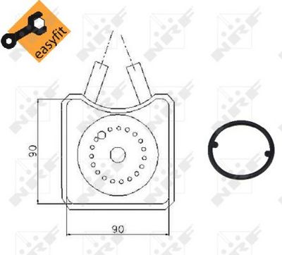 Oil Cooler, engine oil 31305