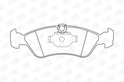 BREMSBELAGSATZ SCHEIBENBREMSE CHAMPION 571391CH 1