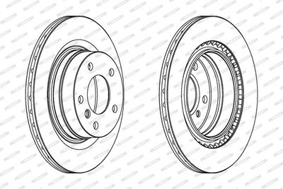 BREMSSCHEIBE FERODO DDF1549C 1