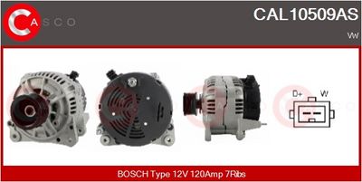 GENERATOR / ALTERNATOR CASCO CAL10509AS