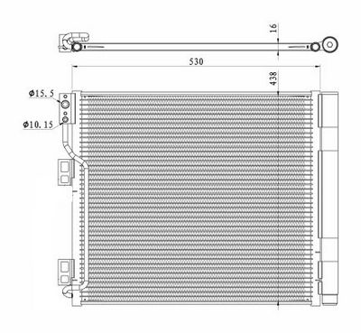 Condenser, air conditioning 350327