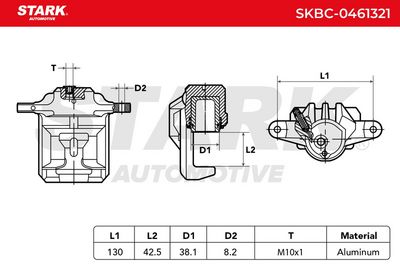 спирачен апарат STARK SKBC-0461321