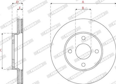 BREMSSCHEIBE FERODO DDF2679C 2