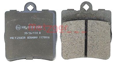 BREMSBELAGSATZ SCHEIBENBREMSE METZGER AUTOTEILE 1170016 2