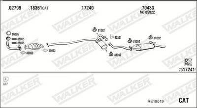 Изпускателна система WALKER RE19019