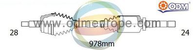 Приводной вал Multiparts 18-222420 для JEEP COMPASS