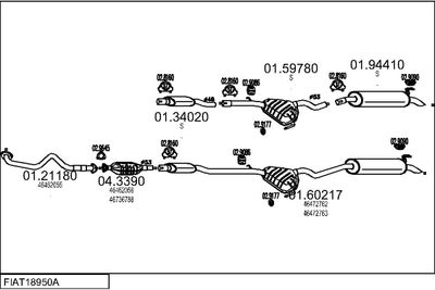 SISTEM DE ESAPAMENT MTS FIAT18950A005781