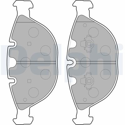 Комплект тормозных колодок, дисковый тормоз LP1798
