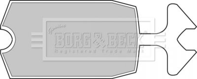 Комплект тормозных колодок, дисковый тормоз BORG & BECK BBP1034 для CITROËN 2