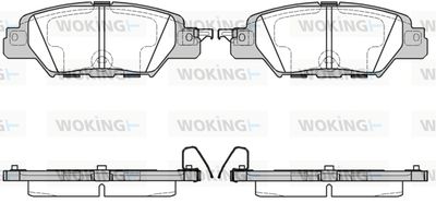 Комплект тормозных колодок, дисковый тормоз WOKING P17773.00 для MAZDA CX-5