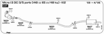 Układ wydechowy SIGAM NI069