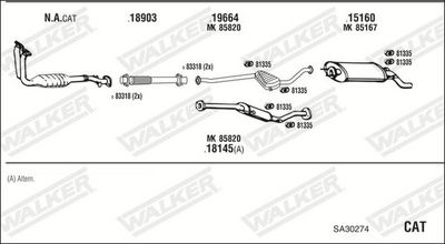 Изпускателна система WALKER SA30274