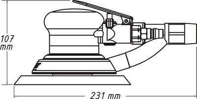 Excentr.bruska (stlačený vzduch) HAZET 9033-2