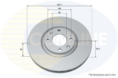 Brzdový kotouč COMLINE ADC1592V