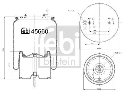 FEBI BILSTEIN Federbalg, Luftfederung