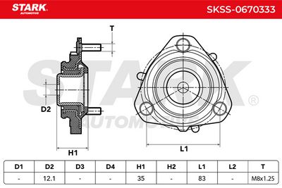 тампон на макферсън STARK SKSS-0670333