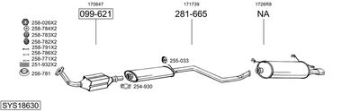ABGASANLAGE BOSAL SYS18630