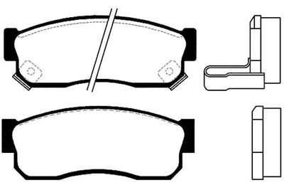 Kavo Parts Stabdžių trinkelių rinkinys, diskinis stabdys