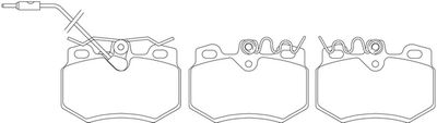 Комплект тормозных колодок, дисковый тормоз FIT FP2325E для DALLAS FUN