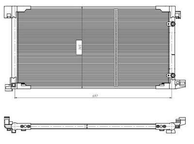 CONDENSATOR CLIMATIZARE NRF 350449 6