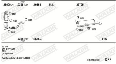 Изпускателна система WALKER CIK018337E
