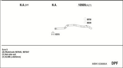Układ wydechowy WALKER MBK133886A