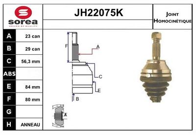 GELENKSATZ ANTRIEBSWELLE