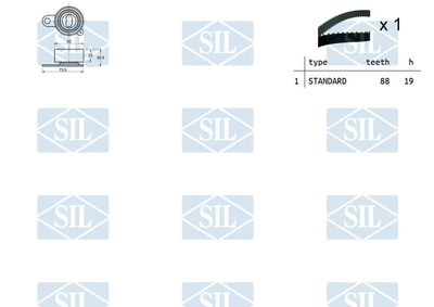 SET CUREA DE DISTRIBUTIE Saleri SIL TK1163 1