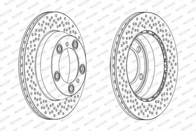 BREMSSCHEIBE FERODO DDF2028C 1
