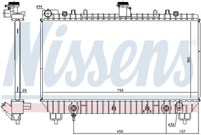 RADIATOR RACIRE MOTOR NISSENS 69097 4