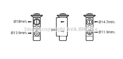 AVA QUALITY COOLING BW1441 Расширительный клапан кондиционера  для BMW X6 (Бмв X6)