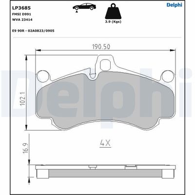 SET PLACUTE FRANA FRANA DISC DELPHI LP3685