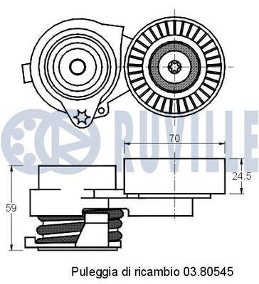 INTINZATOR CUREA CUREA DISTRIBUTIE RUVILLE 541232 1