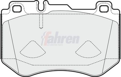 Fahren Brake Pad Set, disc brake FBP3756