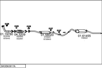 SISTEM DE ESAPAMENT MTS SKOD63917A004089
