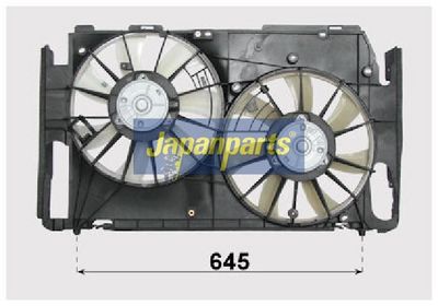 JAPANPARTS Ventiliatorius, radiatoriaus