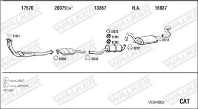 Изпускателна система WALKER VO94002