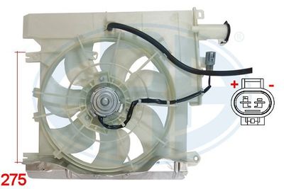 Вентилятор, охлаждение двигателя ERA 352012 для CITROËN C1