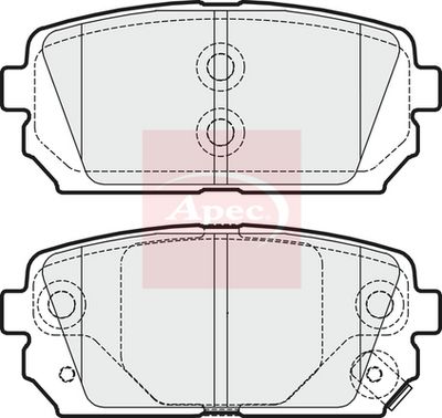 APEC Brake Pad Set, disc brake PAD1618