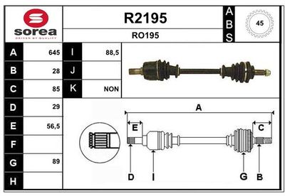ANTRIEBSWELLE SNRA R2195