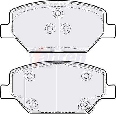 Fahren Brake Pad Set, disc brake FBP3850
