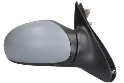 Zijspiegel Rechts (elektrisch, in reliëf, met verwarming, under-coated, met temperatuursensor) past: PEUGEOT 406 12.99-12.04