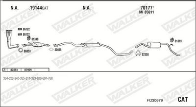 Изпускателна система WALKER FO30679