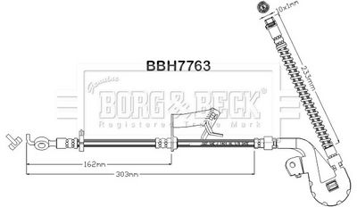 спирачен маркуч BORG & BECK BBH7763