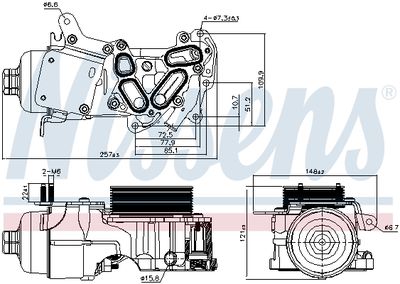 RADIATOR ULEI ULEI MOTOR NISSENS 91124 5