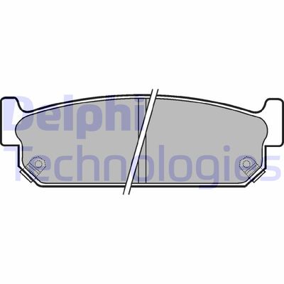 Комплект тормозных колодок, дисковый тормоз DELPHI LP1059 для NISSAN MAXIMA